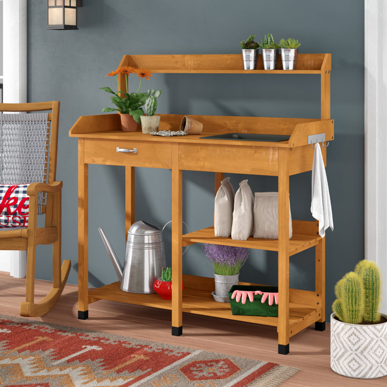 Loon Peak® Jackson Fir Potting Bench & Reviews Wayfair